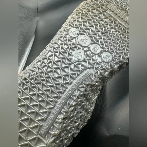 EUC- Melissa+Campana Silver Glitter Flats - Picture 4 of 8